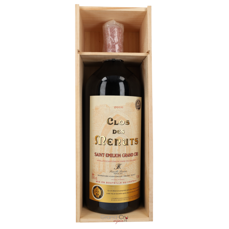 2016 Clos Des Menuts Saint Emilion Grand Cru Methusalem (6 liter) 2016 Clos Des Menuts Saint Emilion Grand Cru Methusalem (6 liter)