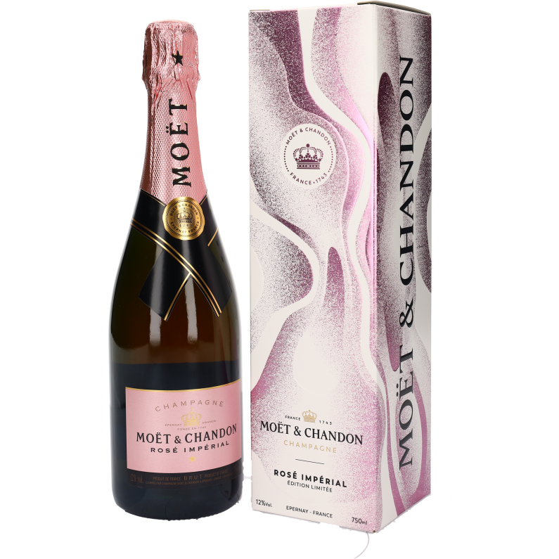 Champagne Moet & Chandon Brut Imperial Rose End of Year 2023 Limited Edition in Giftbox Champagne Moet & Chandon Brut Imperial Rose End of Year 2023 Limited Edition in Giftbox