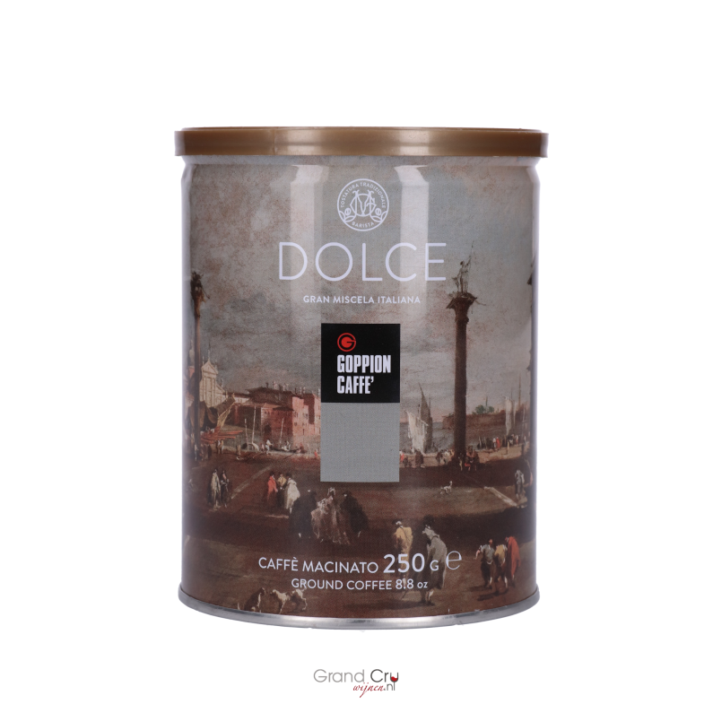 Goppion Caffè Dolce blik 250 gram gemalen Goppion Caffè Dolce blik 250 gram gemalen