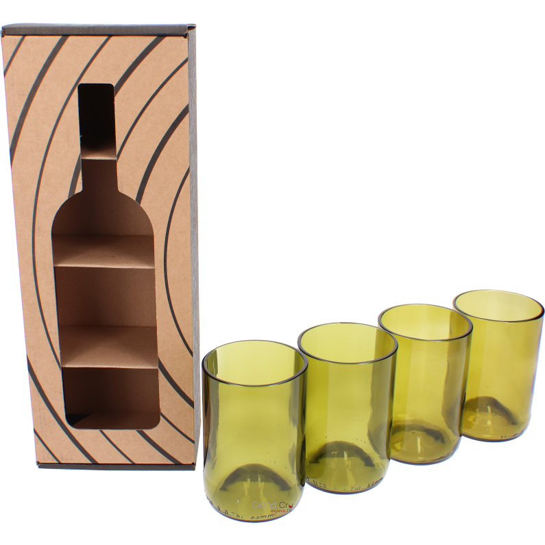 Rebottled Tumbler 4-Pack Amber Rebottled Tumbler 4-Pack Amber
