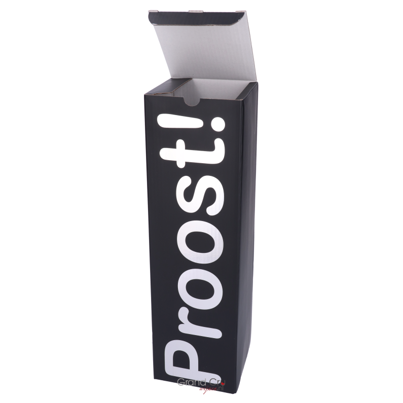Wijndoos Proost Zwart voor 1 fles Wijndoos Proost Zwart voor 1 fles