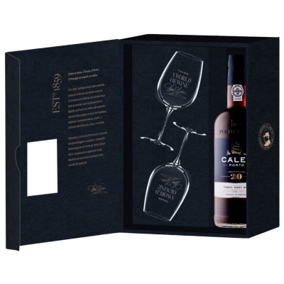 Calem Porto 20 Years Giftpack met 2 glazen